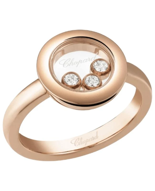 Chopard Chopard Happy Diamonds Icons 18K Rose Gold and Diamond Women's Ring 82A018-5000 1