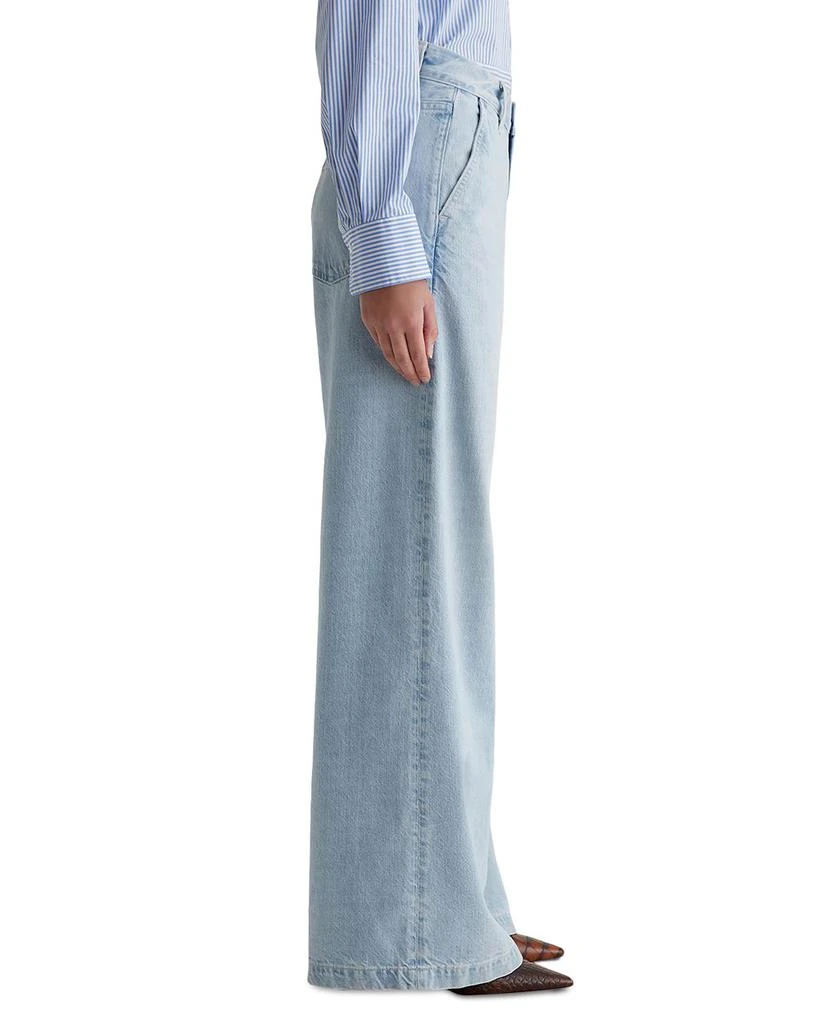 AG Mid Rise Low Slung Palazzo Jeans in Idol 4