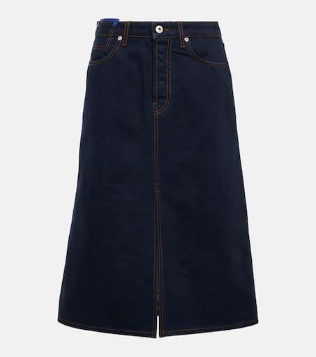 Burberry High-rise denim midi skirt 1