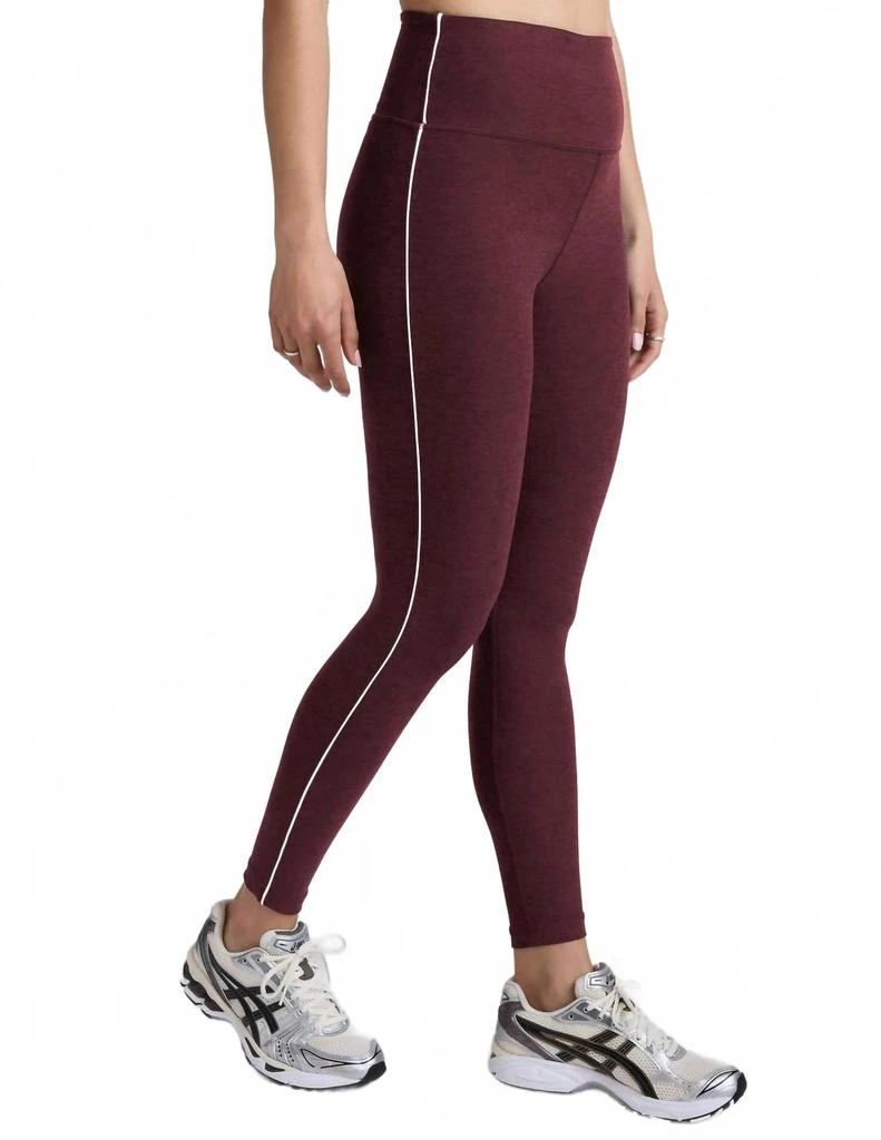 Beyond yoga Women
s Spacedye Ready Midi Legging In Midnight Burgundy Heather 3