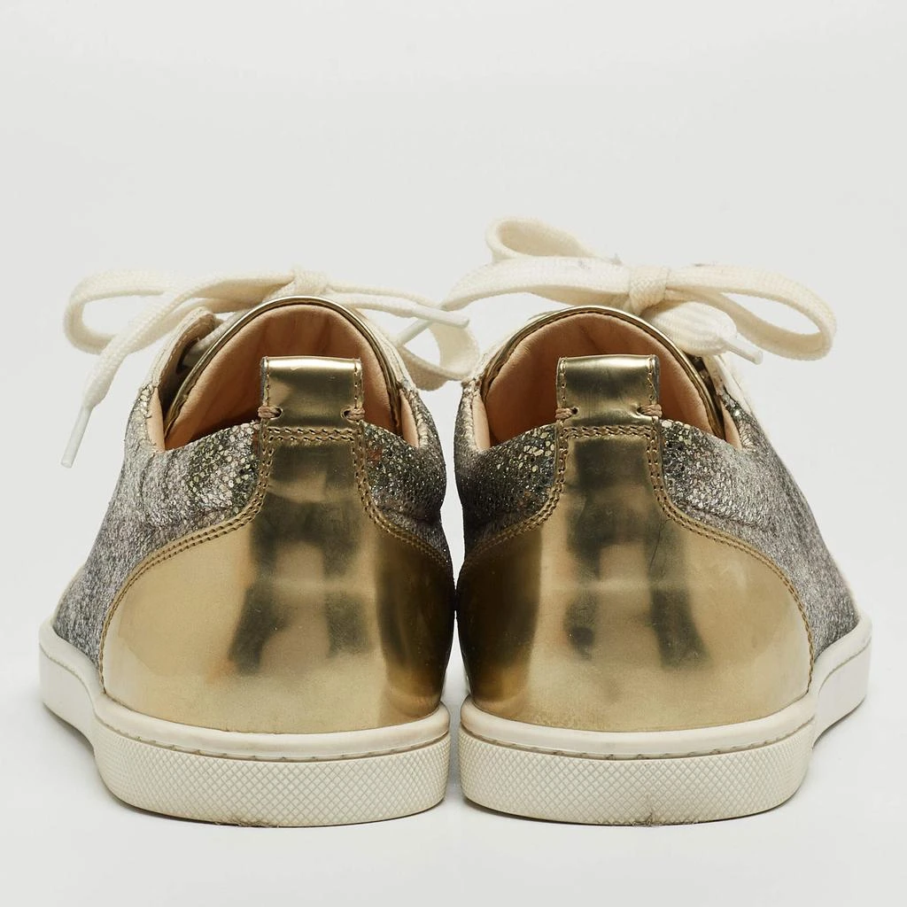 Christian Louboutin Christian Louboutin Multicolor Coarse Glitter and Leather Gondoliere Sneakers Size 36.5 5