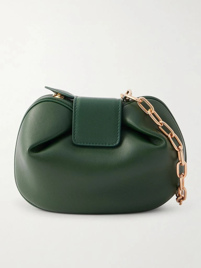 Gabriela Hearst Soft Demi Leather Clutch - Dark green