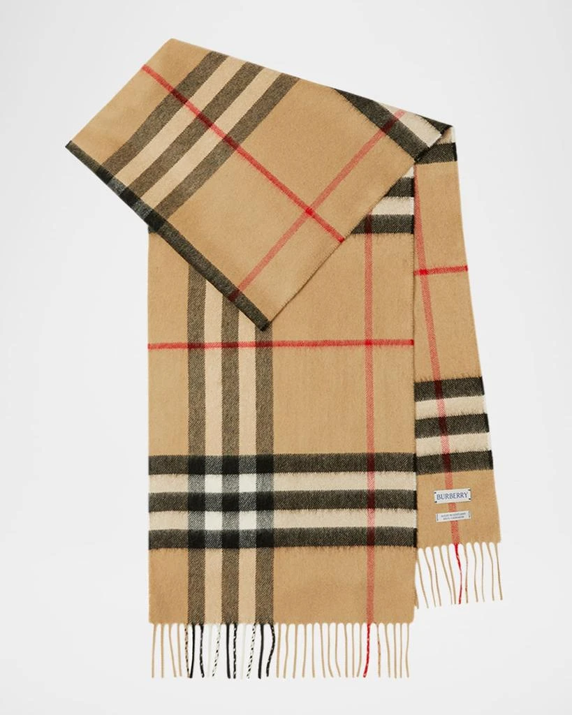 Burberry Giant Check Cashmere Scarf 4