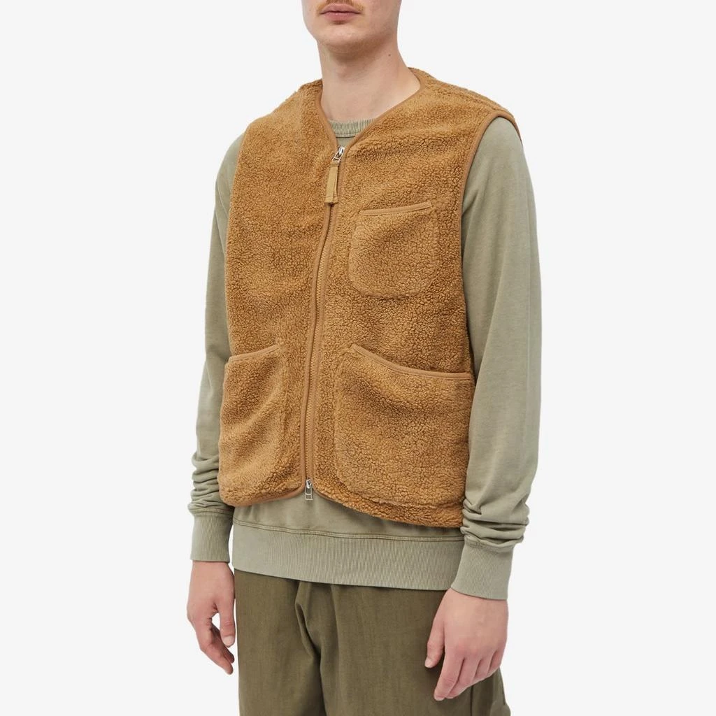 Universal Works Universal Works Mountain Fleece Zip Gilet 2