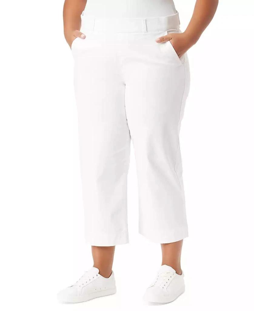 Gloria Vanderbilt Plus Size Shape Effect Wide-Leg Cropped Pants 1
