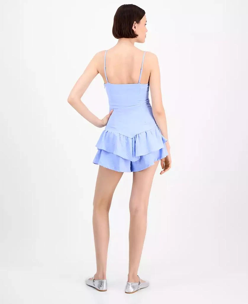 Planet Gold Juniors' Drop-Waist Ruffle Romper 2