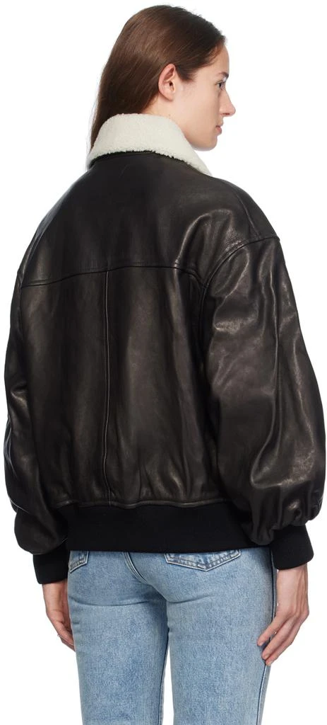 Khaite Black Shellar Leather Jacket 3