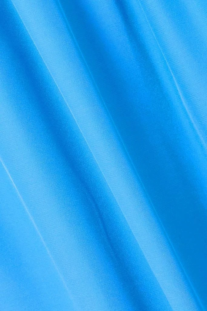 Stella McCartney Shirred silk-satin midi dress 4