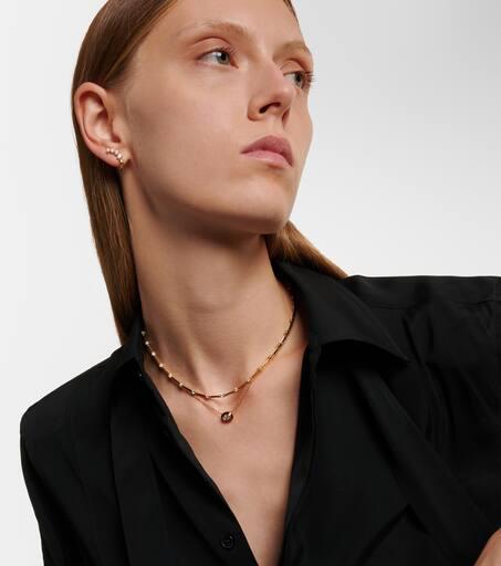 Melissa Kaye Lenox Reign 18kt gold necklace with diamond