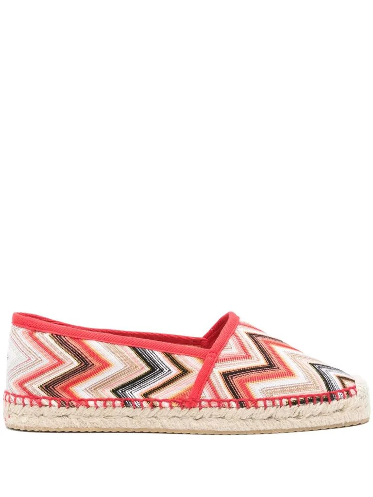 Missoni Woven Jute Sole Espadrilles With Elegant Fabric Upper