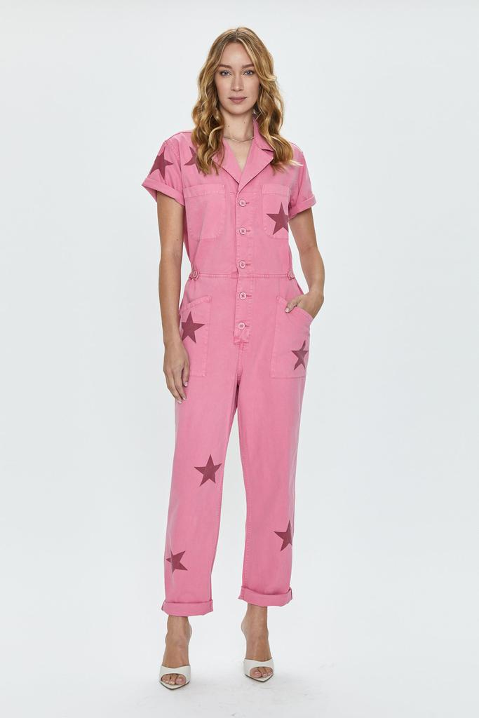 Pistola Denim Grover Short Sleeve Field Suit - Royal Flamingo