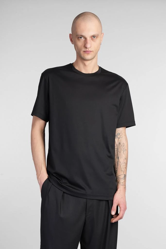 Giorgio Armani T-shirt In Black Cotton 4