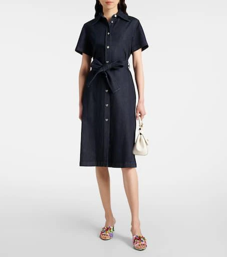 Dolce & Gabbana Belted denim shirt dress 2