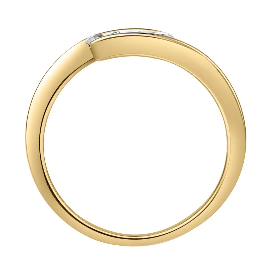 LuvMyJewelry Trilove 0.25 Ct 10K Gold Diamond Ring 3