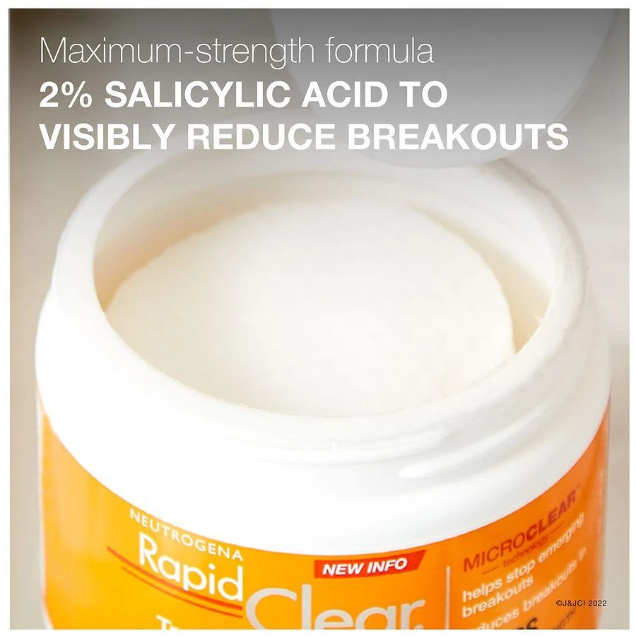 Neutrogena Rapid Clear Maximum Strength Acne Treatment Pads 6