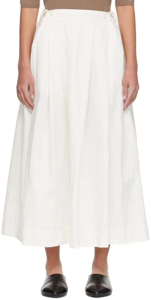 CASEY CASEY White Bowling Midi Skirt 1
