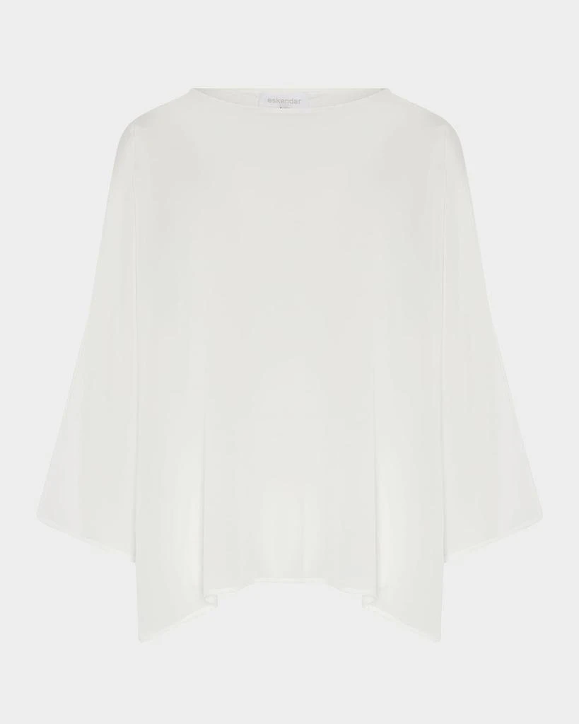 Eskandar Boat Neck Top (Mid Length) 1