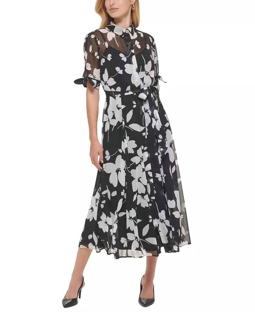 Calvin Klein Floral-Print Shirtdress 1