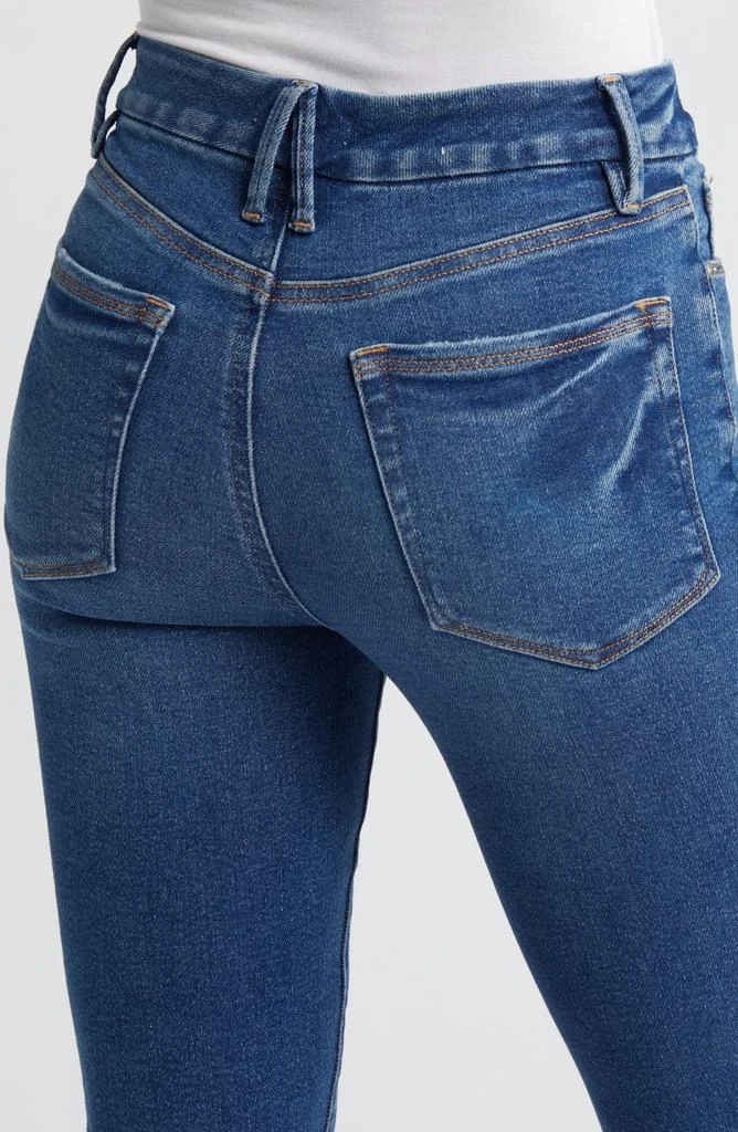 Good American Good Legs Step Hem Ankle Straight Leg Jeans 6
