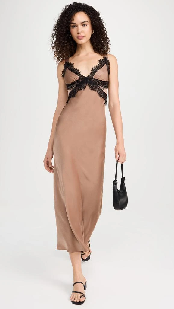 Bardot Delta Satin Midi Dress 4