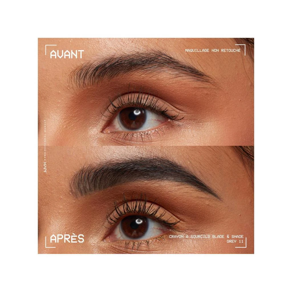 Octopus x Nyx Blade & Shade, Crayon Sourcils Double Embout, Tenue Jusqu'À 16H, Ash Blonde 28