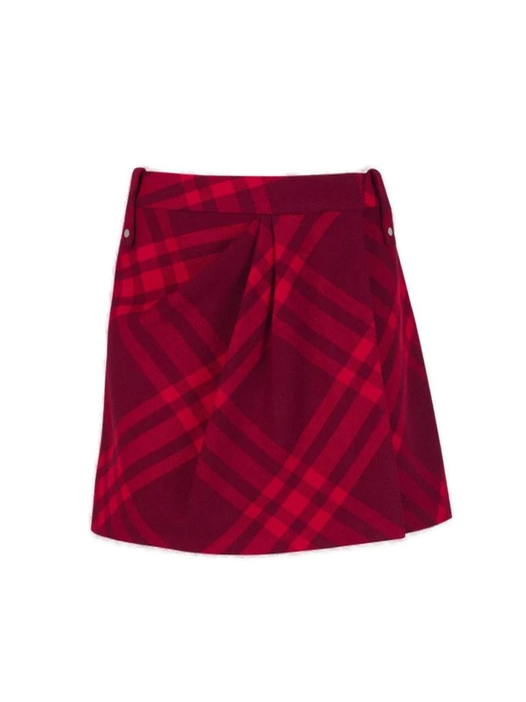 Burberry Burberry Plaid Pleated Mini Skirt 1