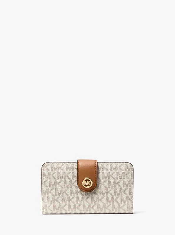 Michael Kors MK Pop Charm Medium Signature Logo Wallet