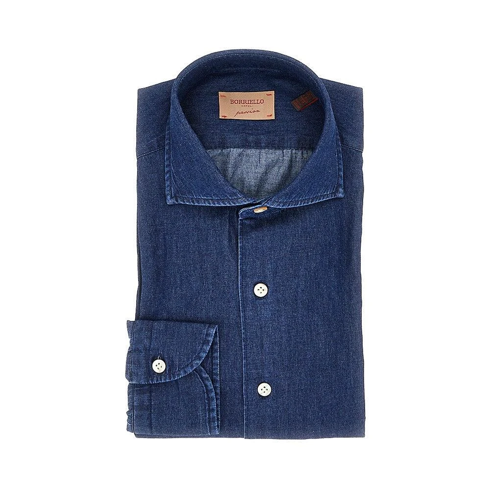 BORRIELLO NAPOLI Camicia in denim leggero