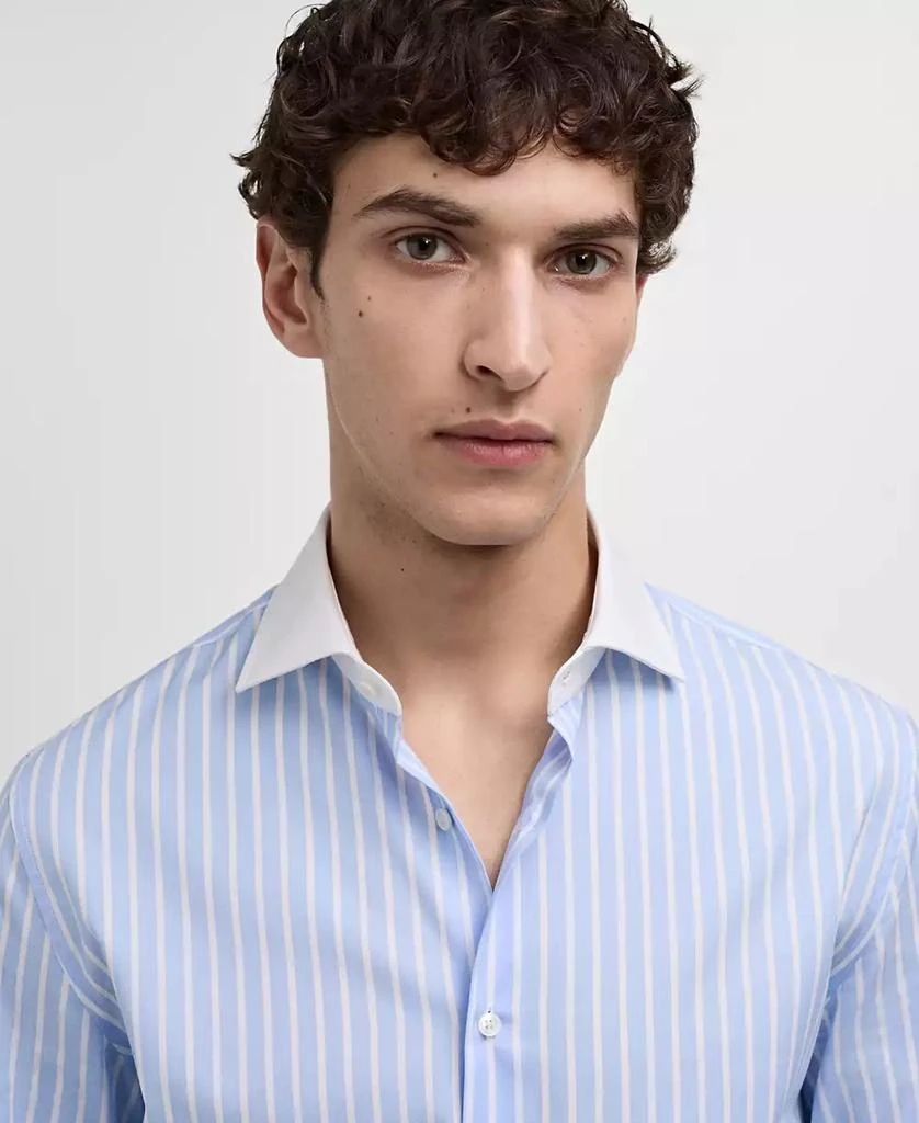 Mango Men's Striped Print Dress Shirt 3