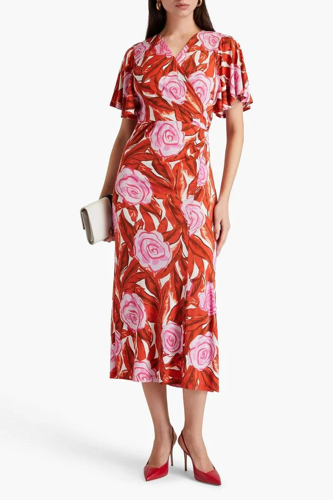 Diane von Furstenberg Zetna wrap-effect floral-print jersey midi dress 2