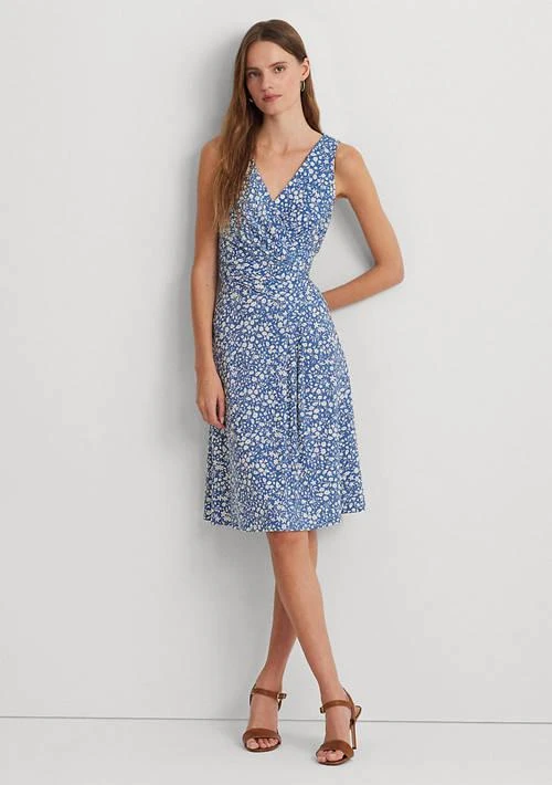 Ralph Lauren Ralph Lauren Floral Surplice Jersey Sleeveless Dress 1
