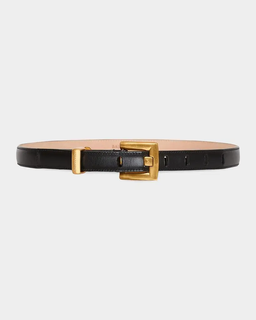 Balmain Anthem Leather Belt