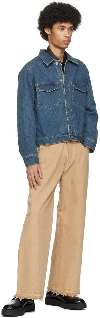 JieDa Beige 3D Jeans 4