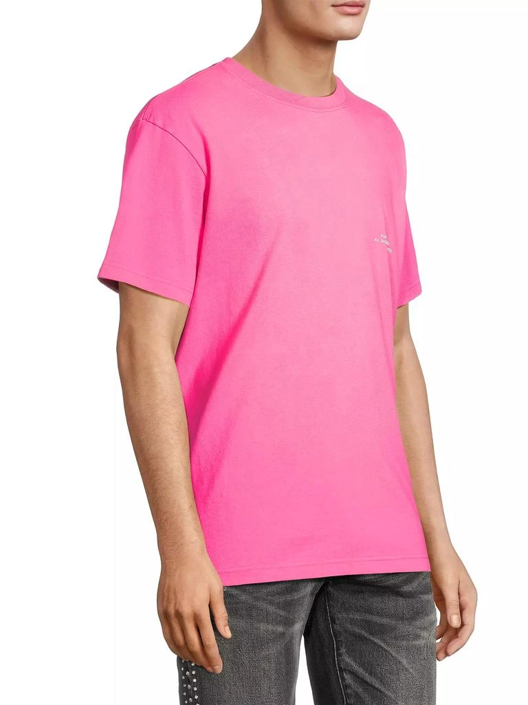 Purple Brand Logo Cotton T-Shirt 4