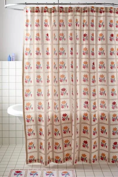 Urban Outfitters Bridgette Floral Shower Curtain 1