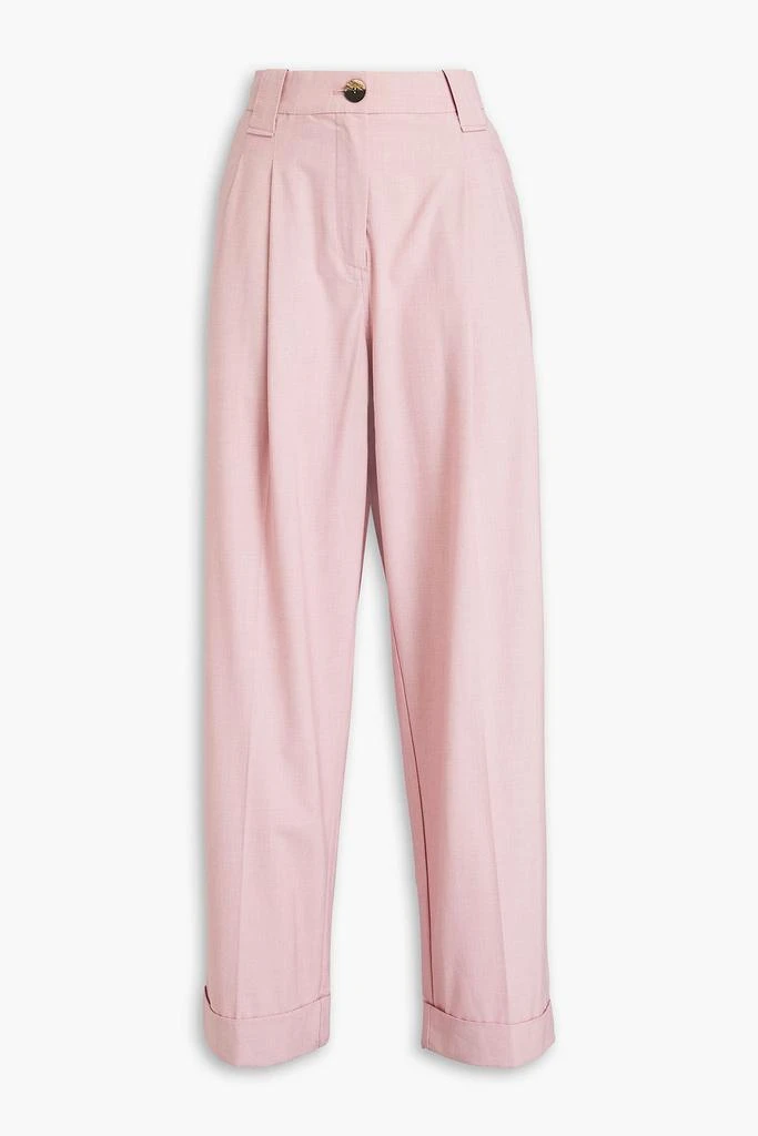 Ganni Pleated wide-leg pants 1