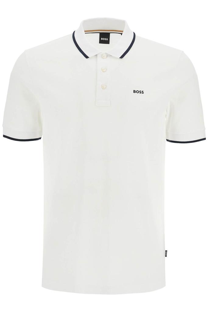 Hugo Boss parlay polo shirt with contrast trims