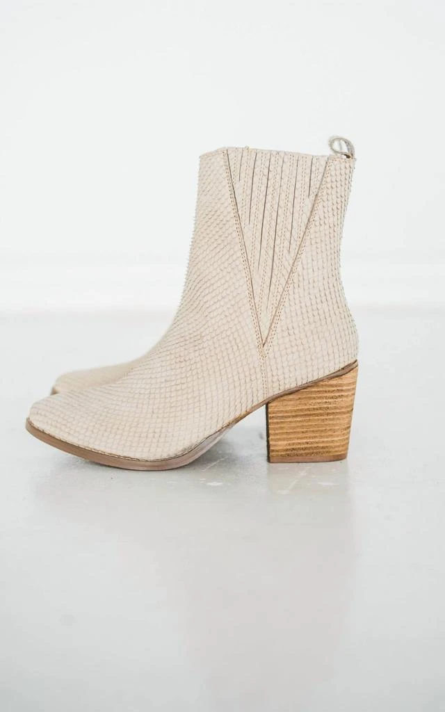Naughty Monkey Women's Taris Ankle Boot In Cream 4