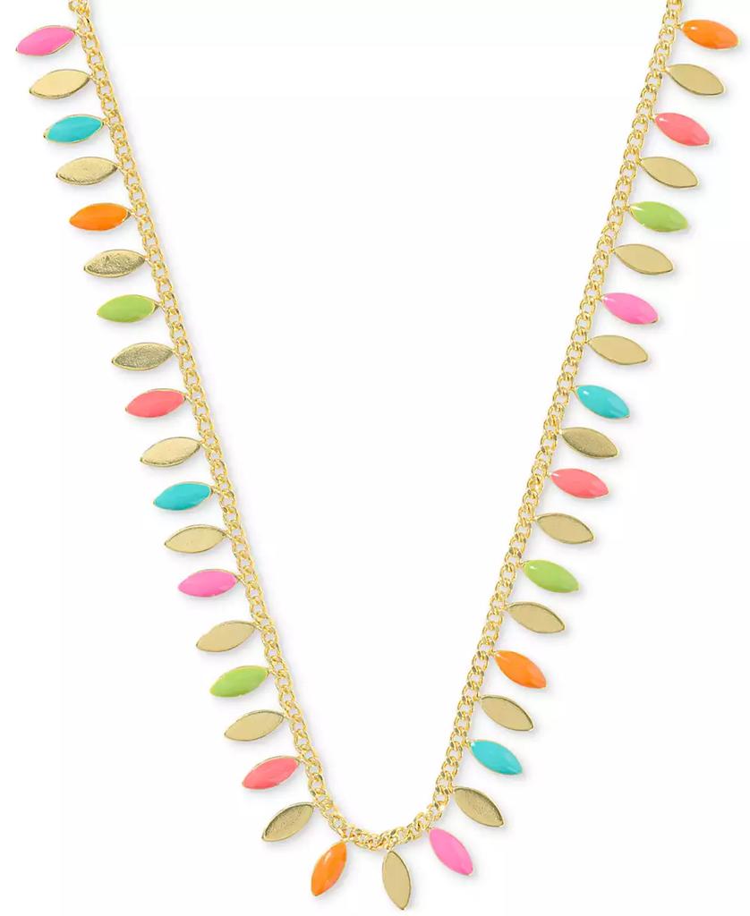Kendra Scott 14k Gold-Plated Multicolor 19" Adjustable Statement Necklace
