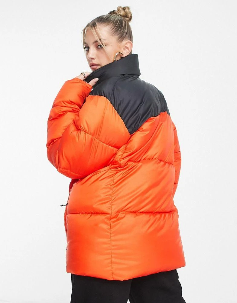 Columbia Columbia Puffect puffer jacket in black and red Exclusive at ASOS 3