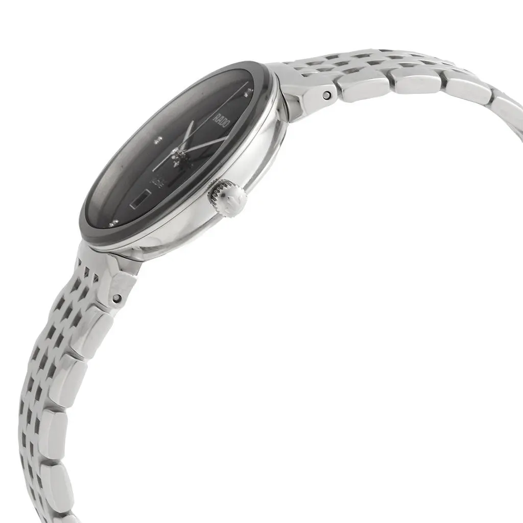 Rado Florence Quartz Diamond Black Dial Ladies Watch R48913713 2