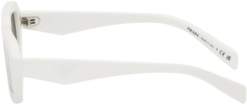 Prada White Rectangular Sunglasses 3