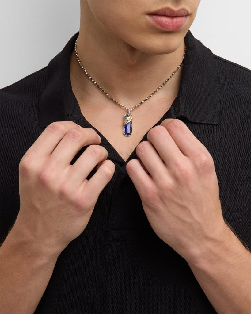 Konstantino Men's Two-Tone Lapis Pendant