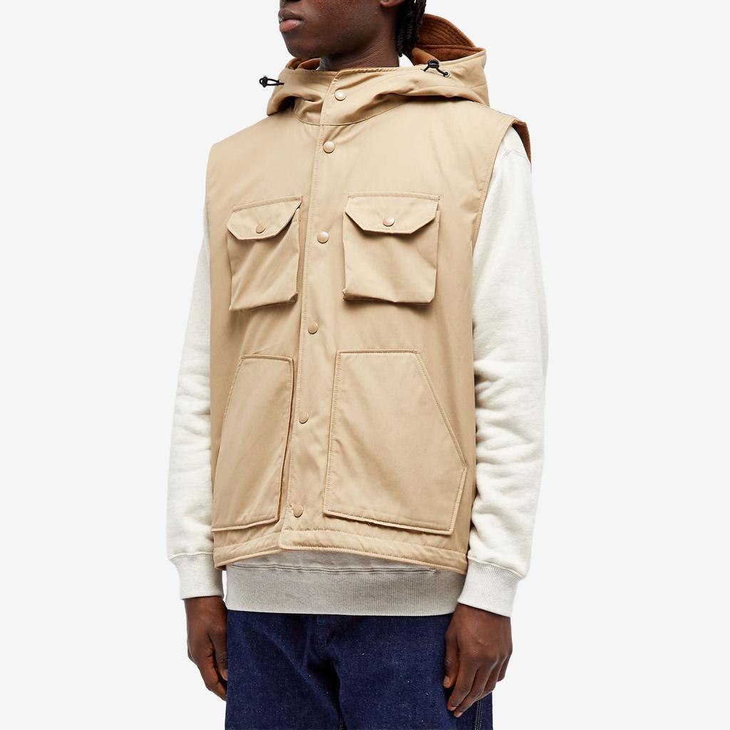 新品 24SS Engineered Garments Field Vest Engineered Garments Men's Field Vest in Dark Navy Nylon