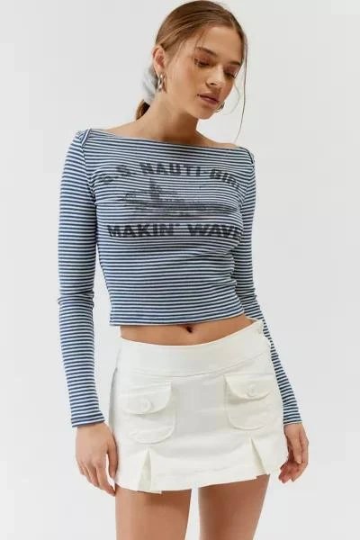 Urban Outfitters UO Jillian Pleated Micro Mini Skort 1