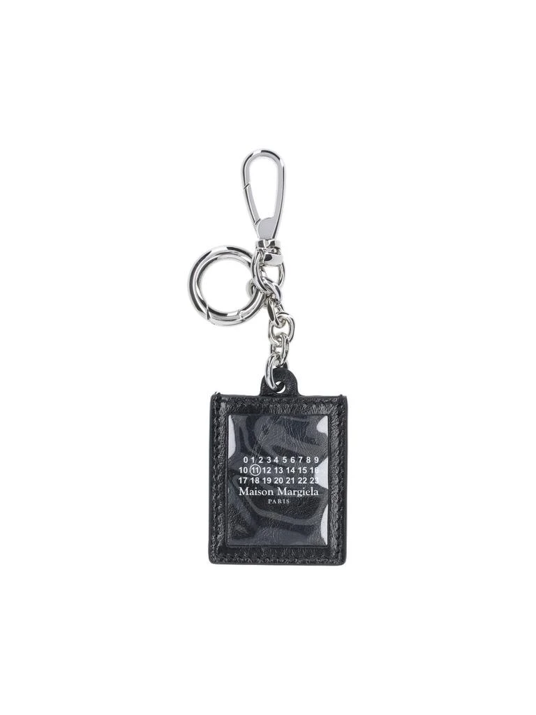 MAISON MARGIELA Keychain In Black Calfskin