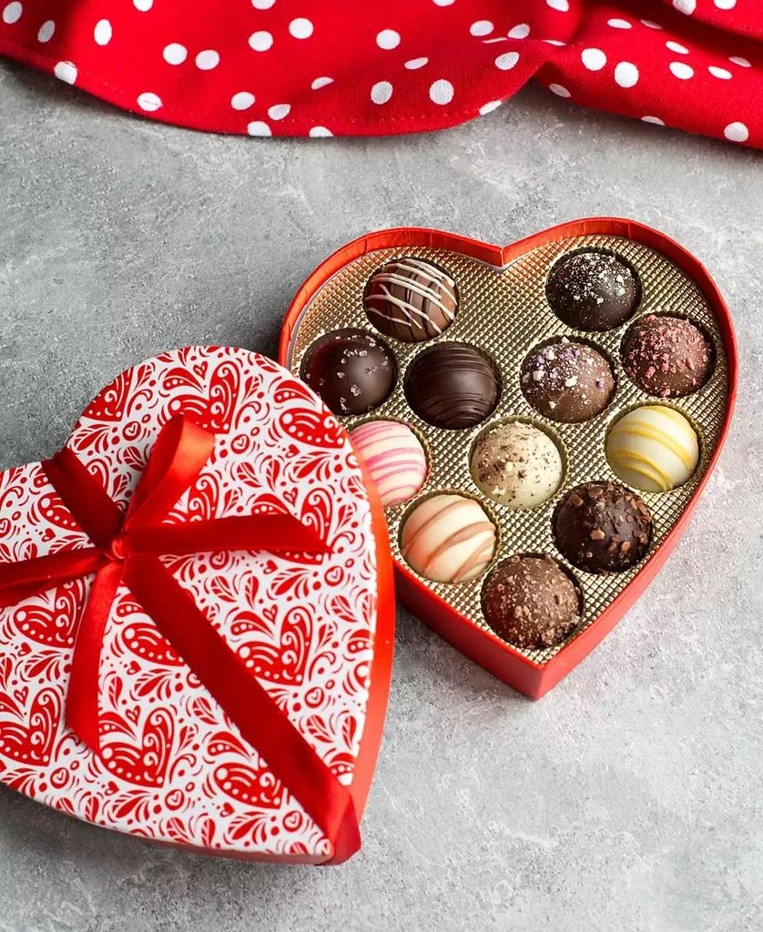 Sugar Plum Chocolates Valentine
s Day Heart Truffles, 12 Pieces 3
