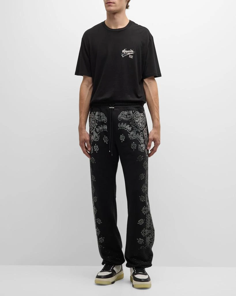 AMIRI Men's Crystal Bandana Sweatpants 2