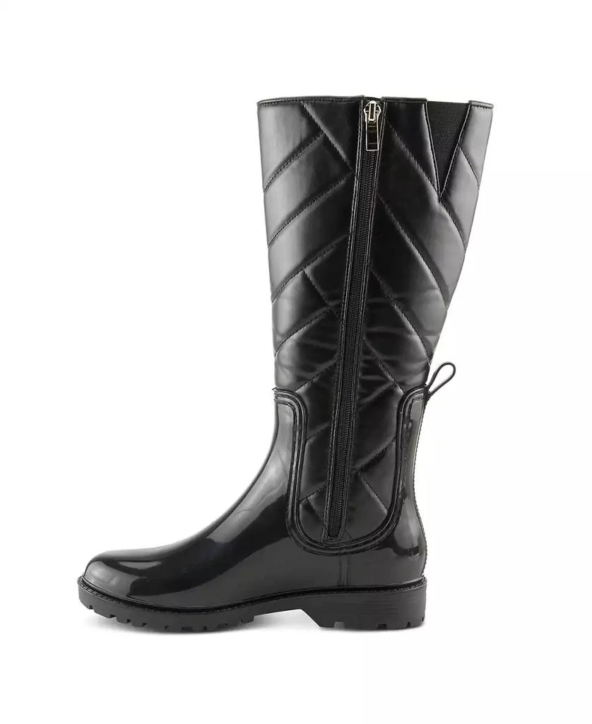 Spring Step MAIZA Waterproof Quilted Rain Boots with Faux Fur Lining and Zipper Closure 2