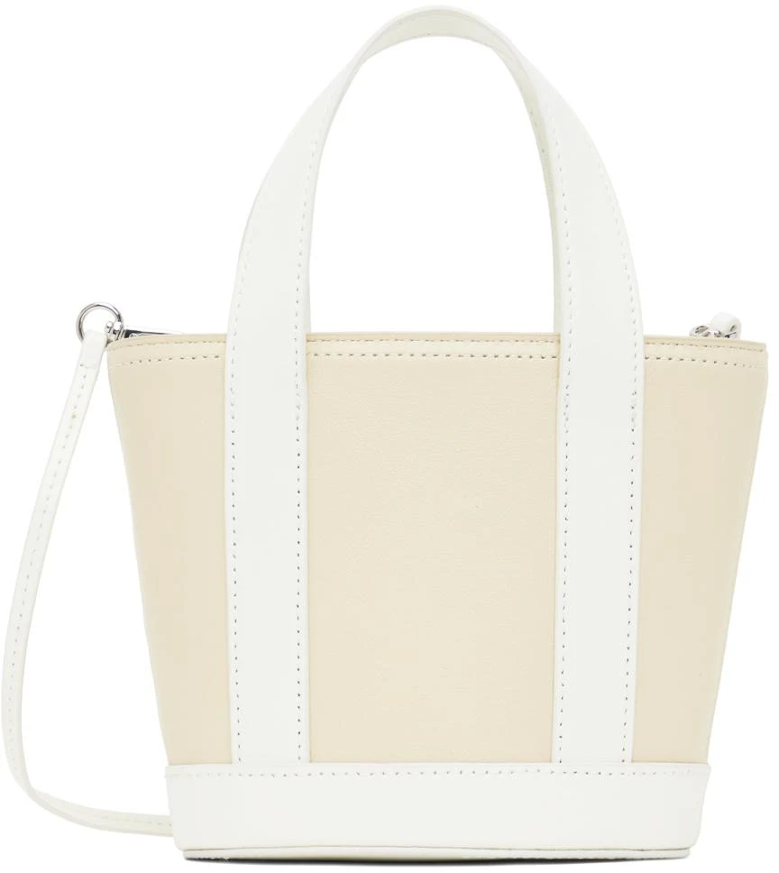 Staud Off-White & White Allora Micro Bag 1